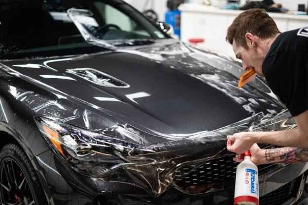 XPEL Paint Protection Film Installation on a KIA Stinger GT