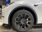 Tesla Model Y wheel with ceramic coating