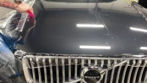 XPEL being installed by certified XPEL PPF installer on a Volvo XC90 in Edmonton, Alberta